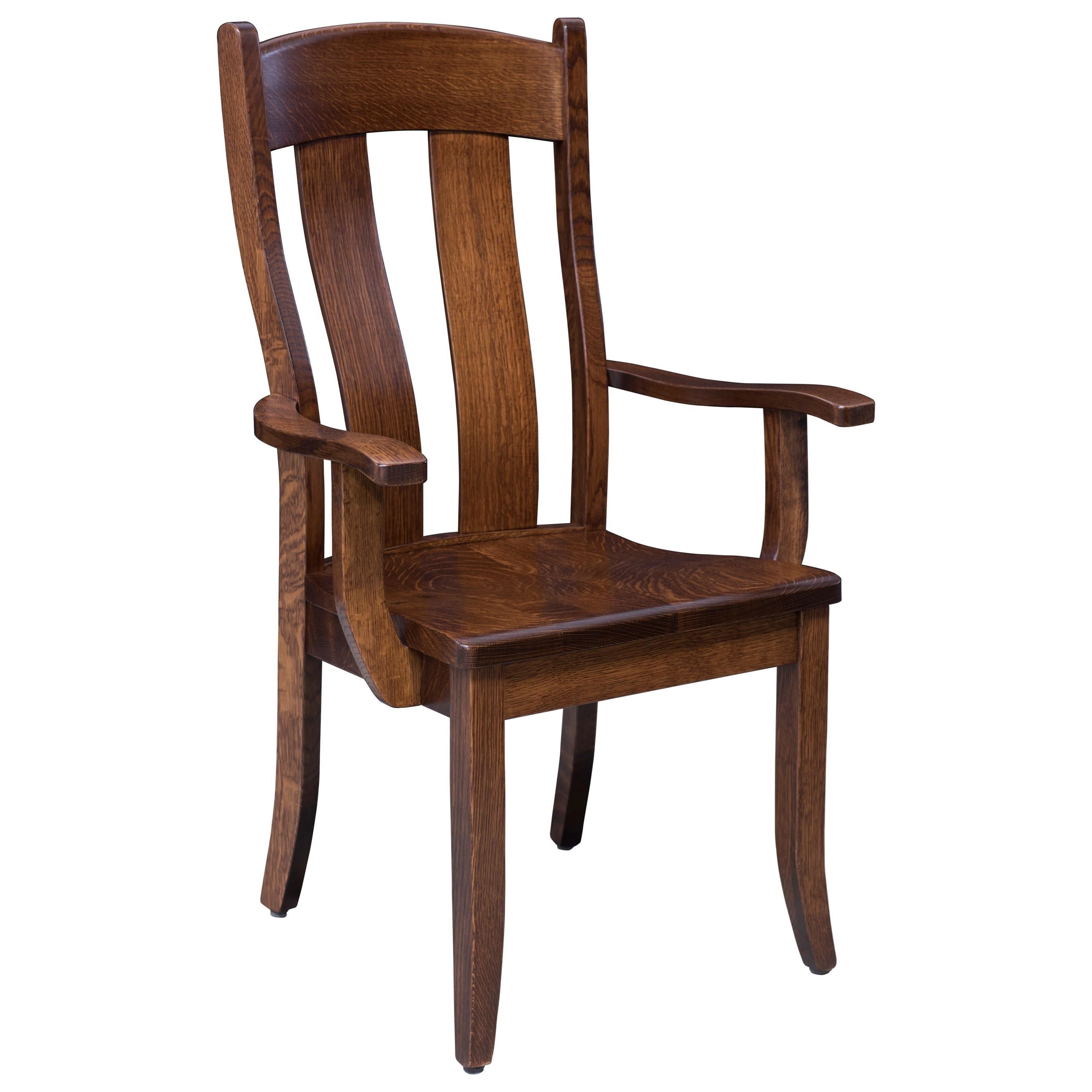 Amish Dining Room Fort Knox Arm Chair with Quick Drawer Fashion